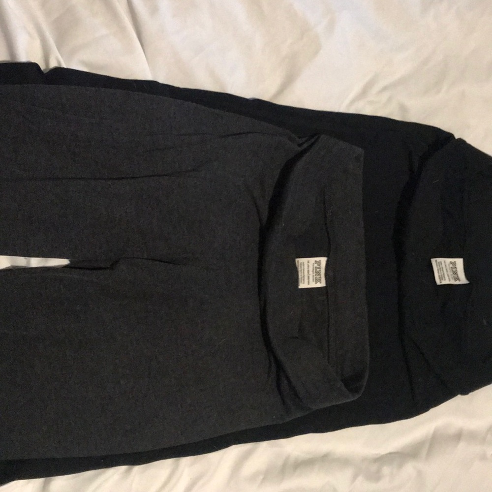 Two pairs of thinner material leggings